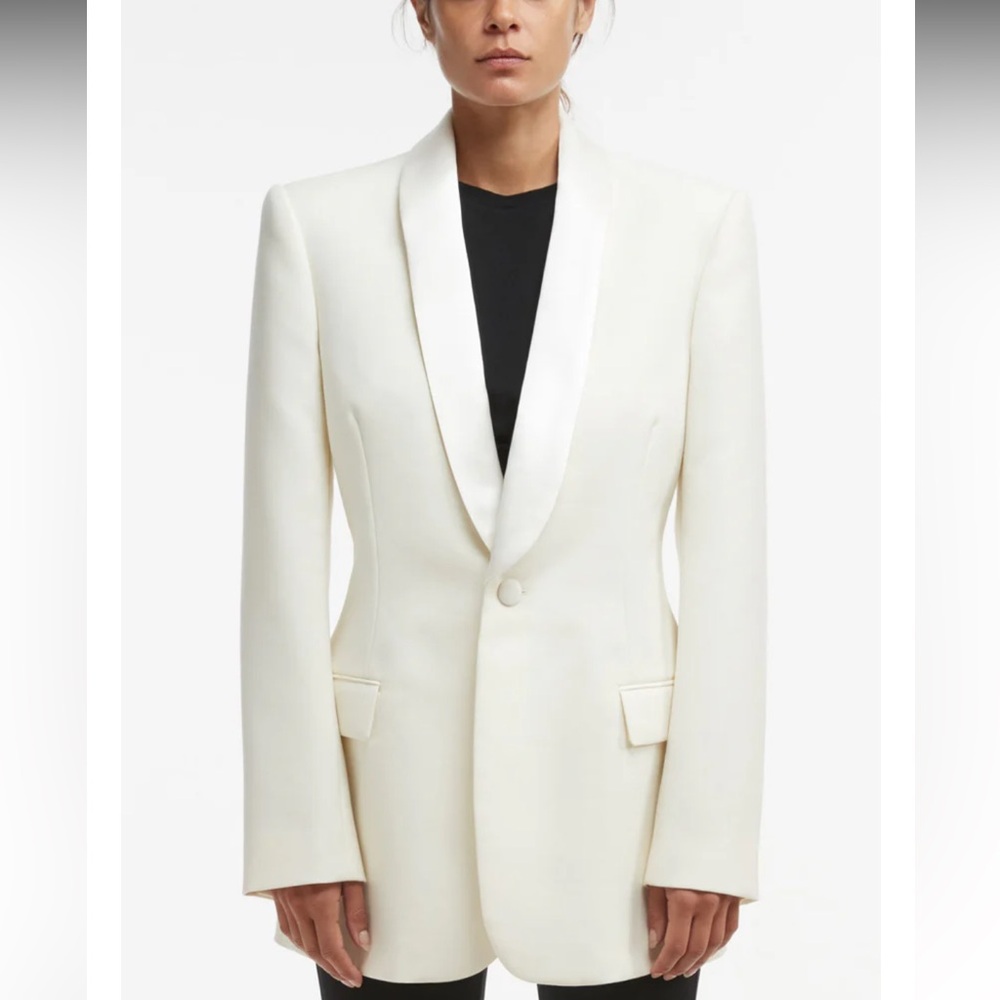 WardrobeNY white tuxedo blazer M